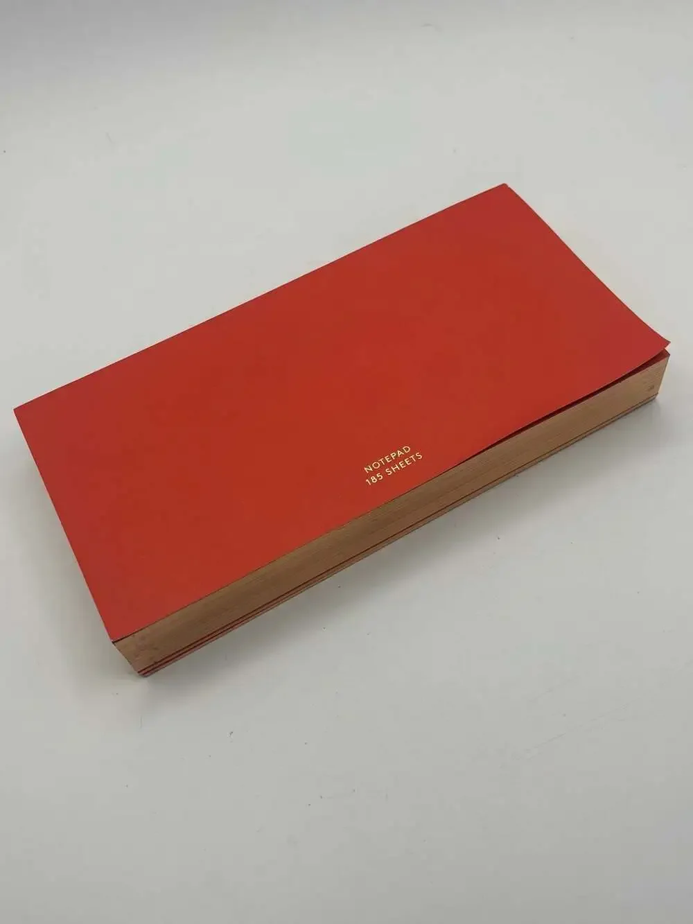 WMS & CO. Red Notepad with Gilded Edge 185 Sheets